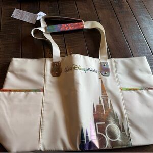 Disney World 50th Anniversary iridescent Tote Bag NWT!!!
